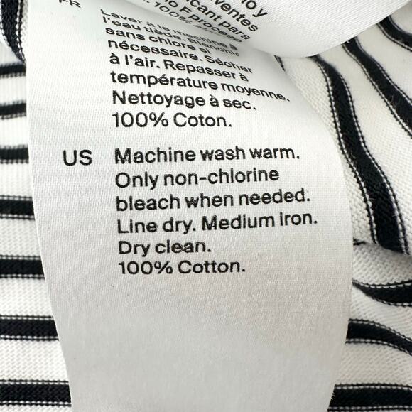 COS Boxy T Shirt Striped | Black and White | SZ M - Picture 8 of 8